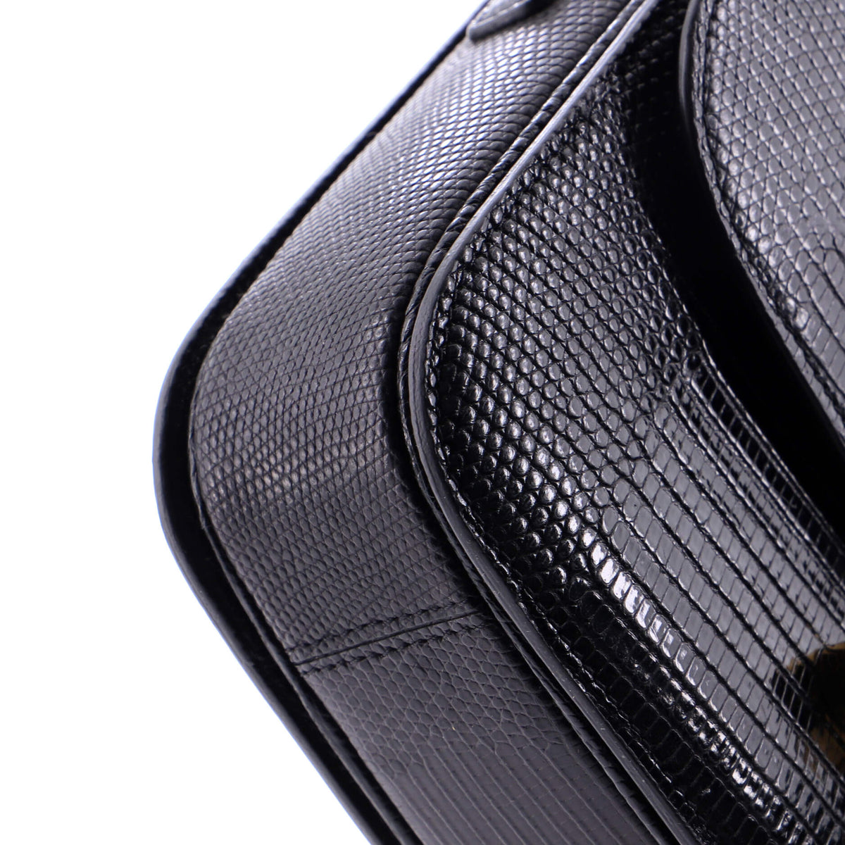 Triomphe Shoulder Bag Lizard Medium