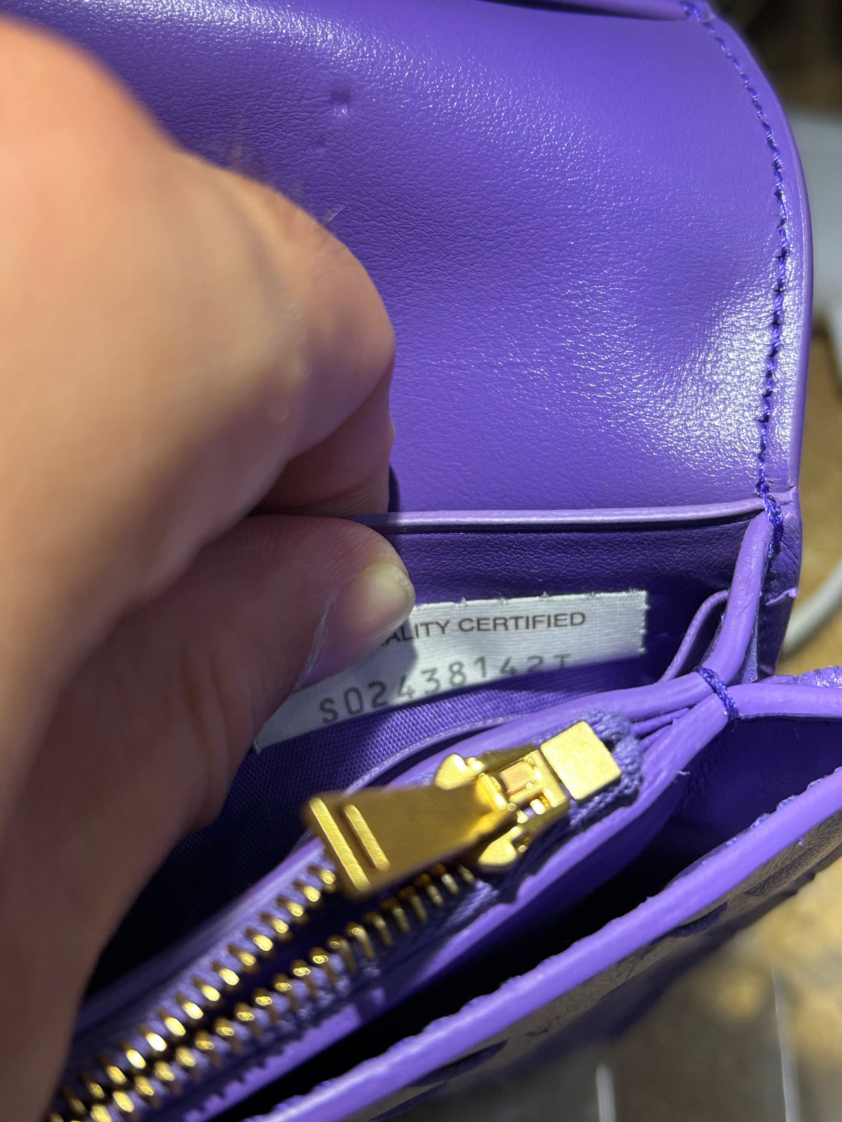 Wallet on Strap Intrecciato Nappa Mini