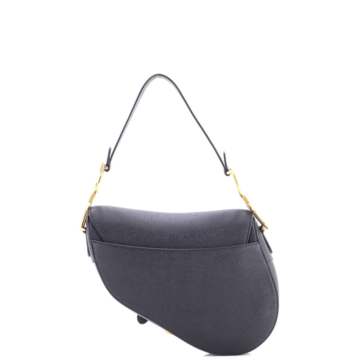 Saddle Handbag with Strap Leather Medium