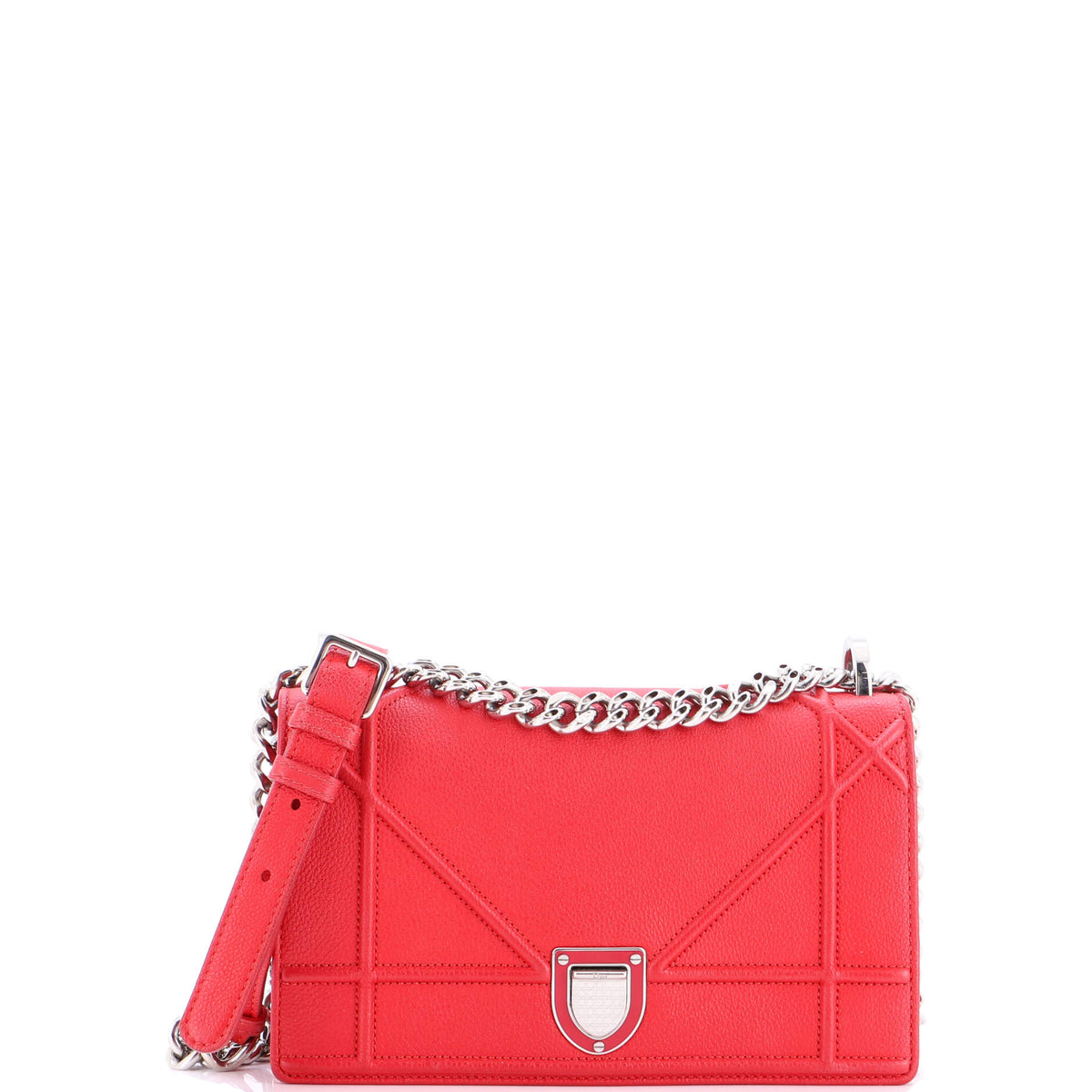 Diorama Flap Bag Grained Calfskin Small