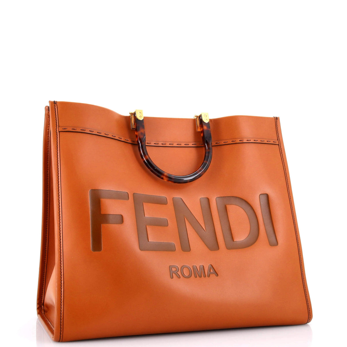 Sunshine Shopper Tote Leather Large
