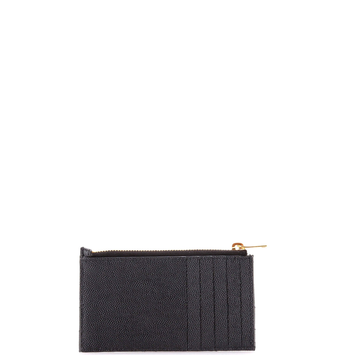 Monogram Fragments Zip Card Holder Matelasse Chevron Leather