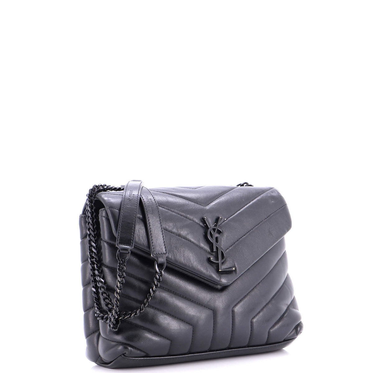 Loulou Shoulder Bag Matelasse Chevron Leather Small
