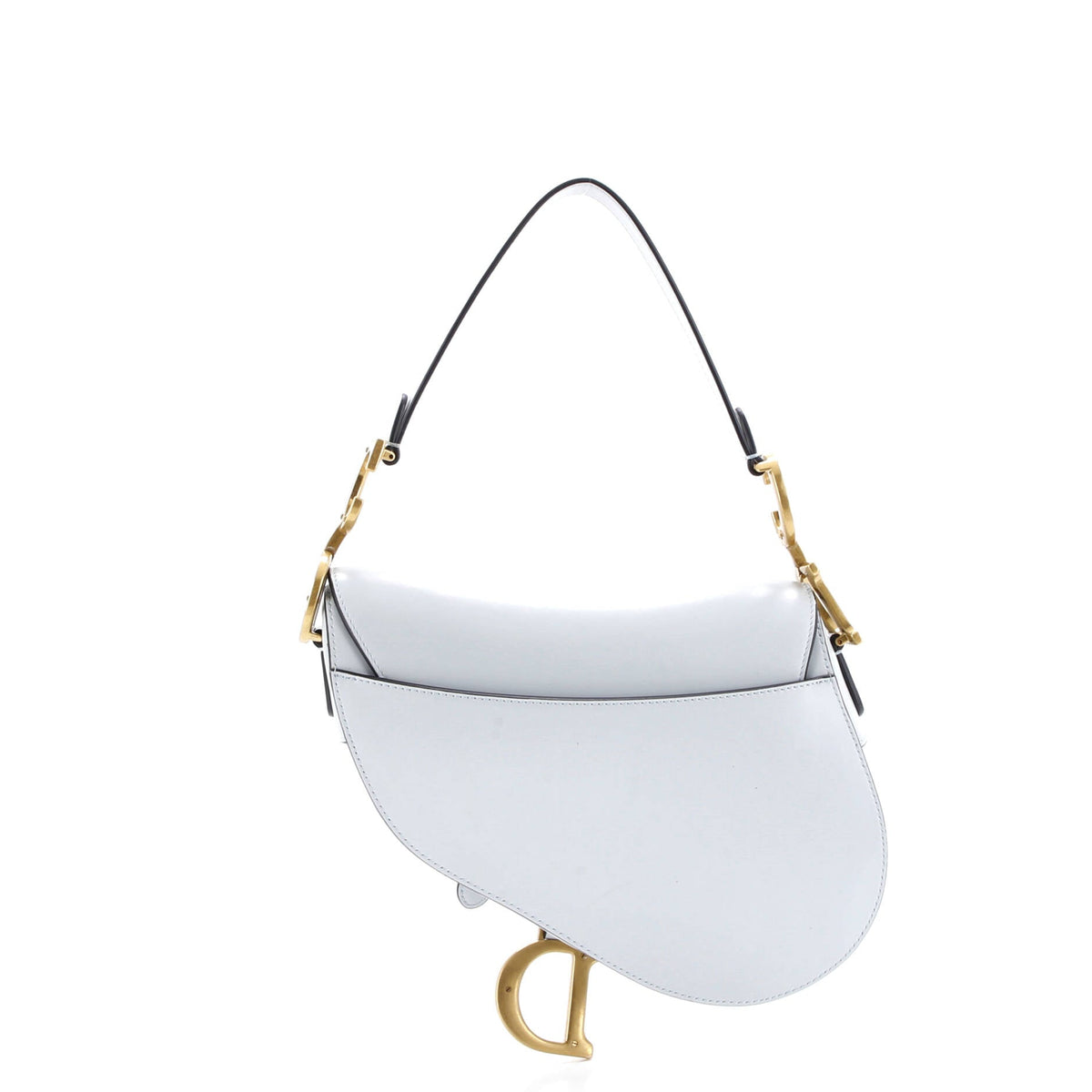 Saddle Handbag with Strap Leather Medium