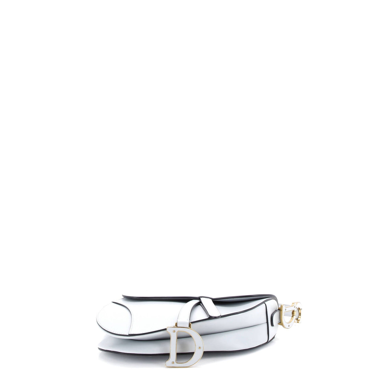 Saddle Handbag with Strap Leather Medium