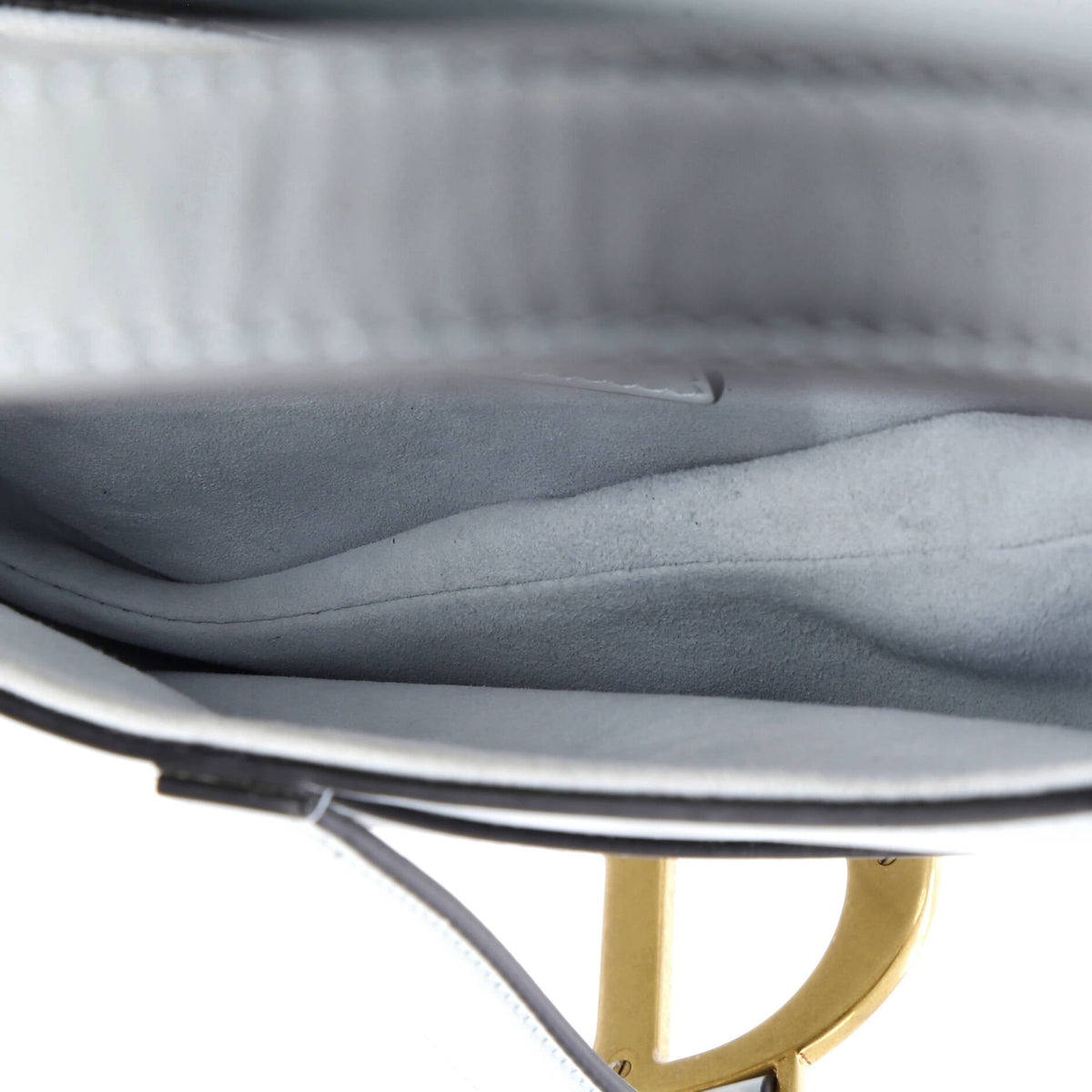 Saddle Handbag with Strap Leather Medium
