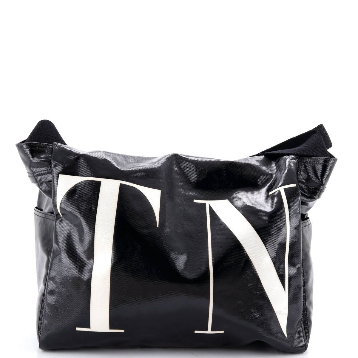 VLTN Flap Messenger Bag Coated Canvas Medium