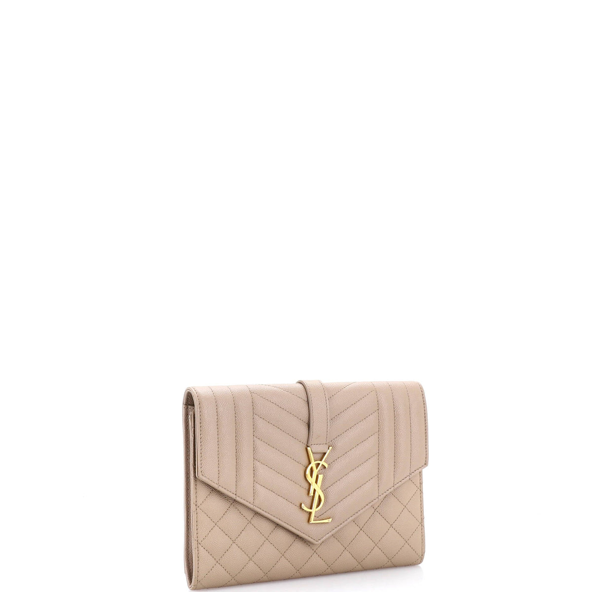 Classic Monogram Envelope Wristlet Clutch Mixed Matelasse Leather