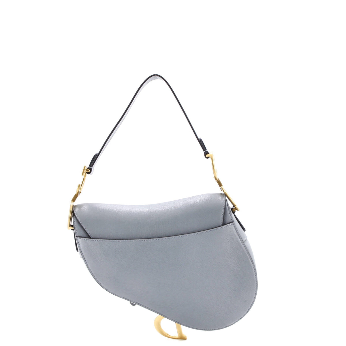 Saddle Handbag with Strap Leather Medium