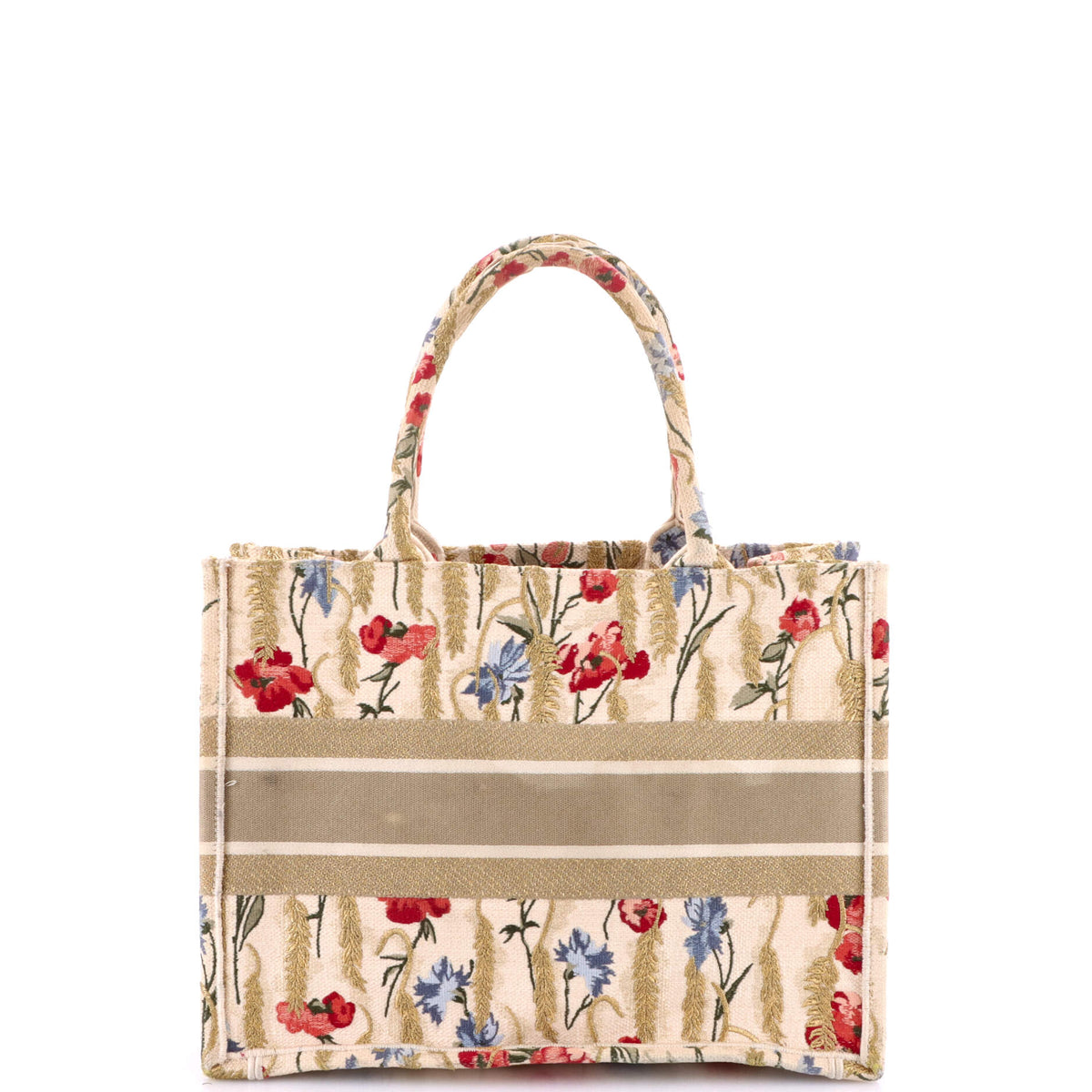 Book Tote Embroidered Canvas Medium