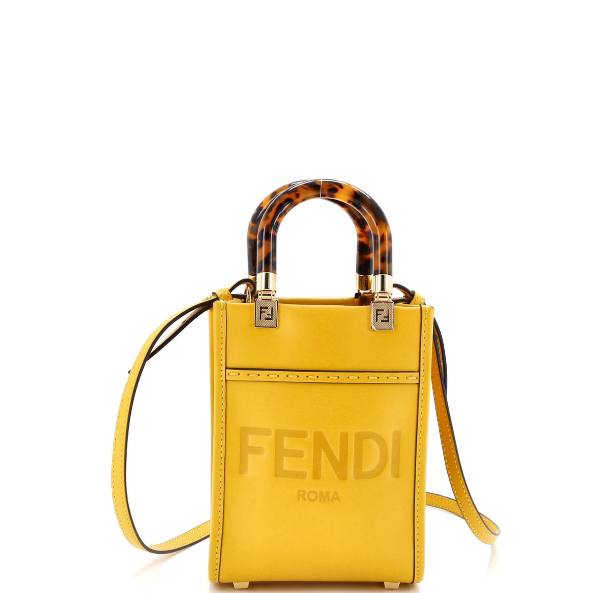 Sunshine Shopper Tote Leather Mini