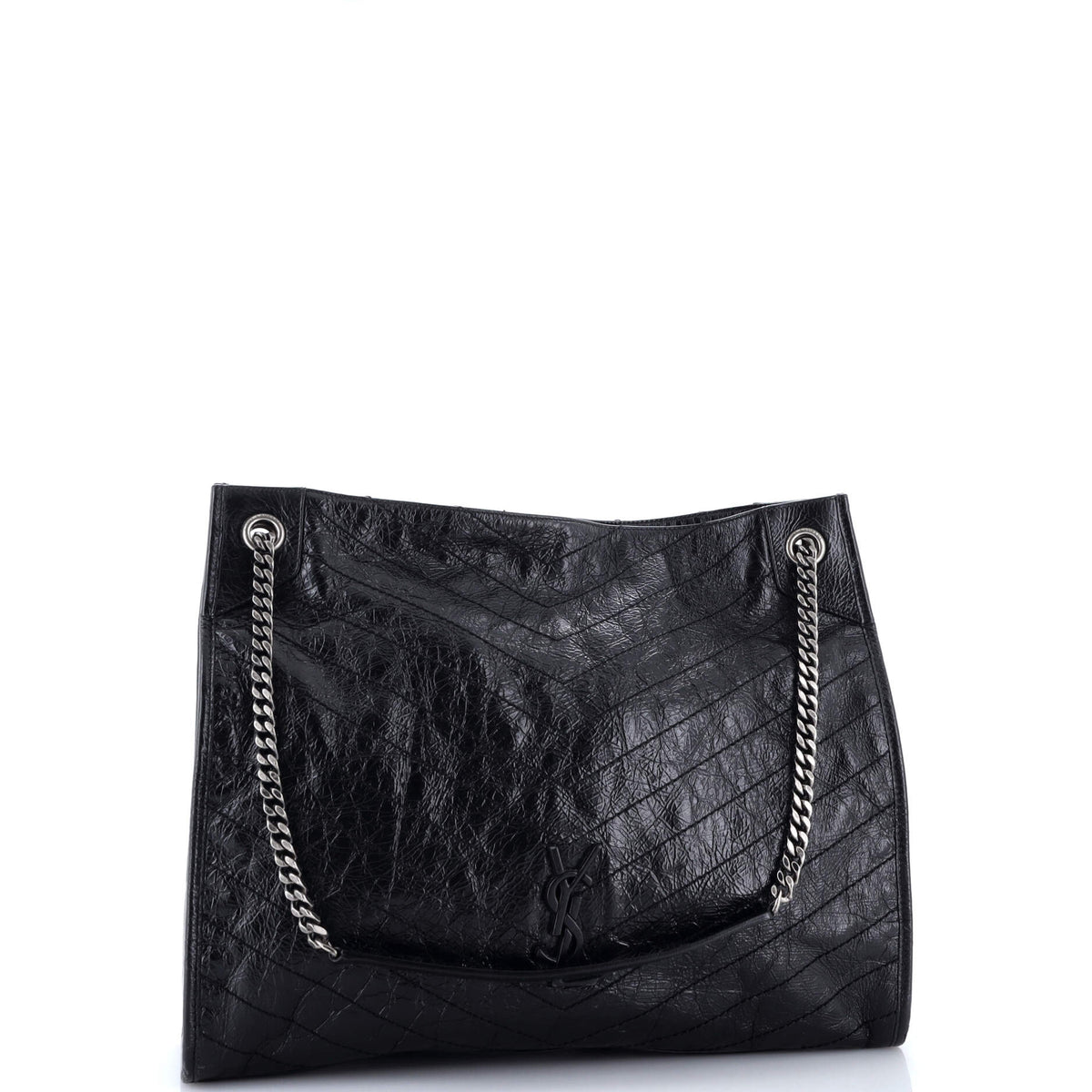 Niki Shopping Tote Matelasse Chevron Leather Large