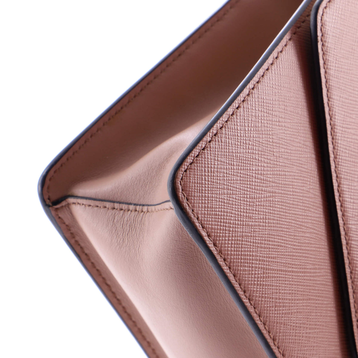 Envelope Flap Chain Shoulder bag Saffiano Leather Small