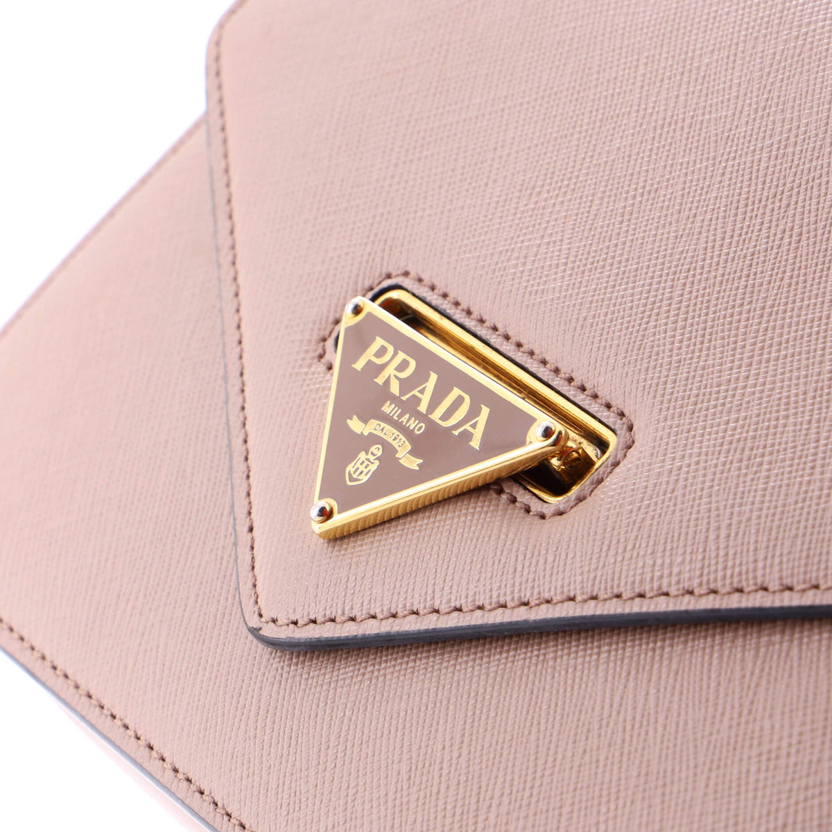 Envelope Flap Chain Shoulder bag Saffiano Leather Small