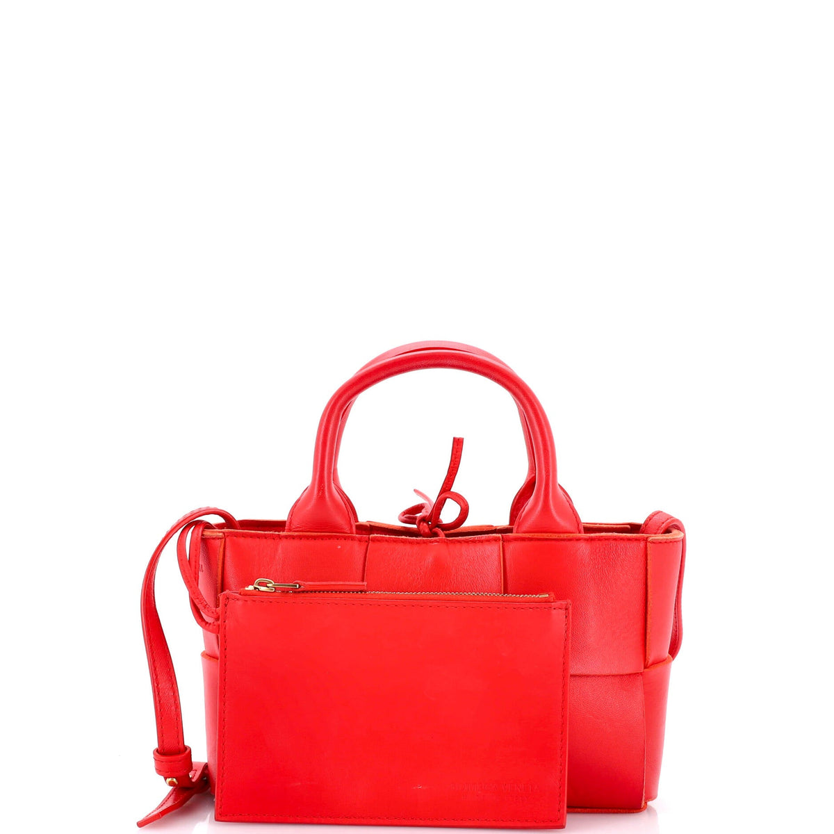 Arco Tote Maxi Intrecciato Leather Candy