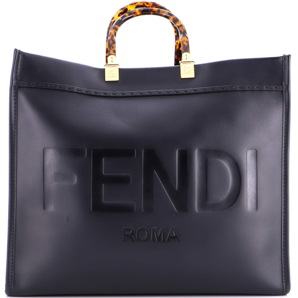 Sunshine Shopper Tote Leather Large
