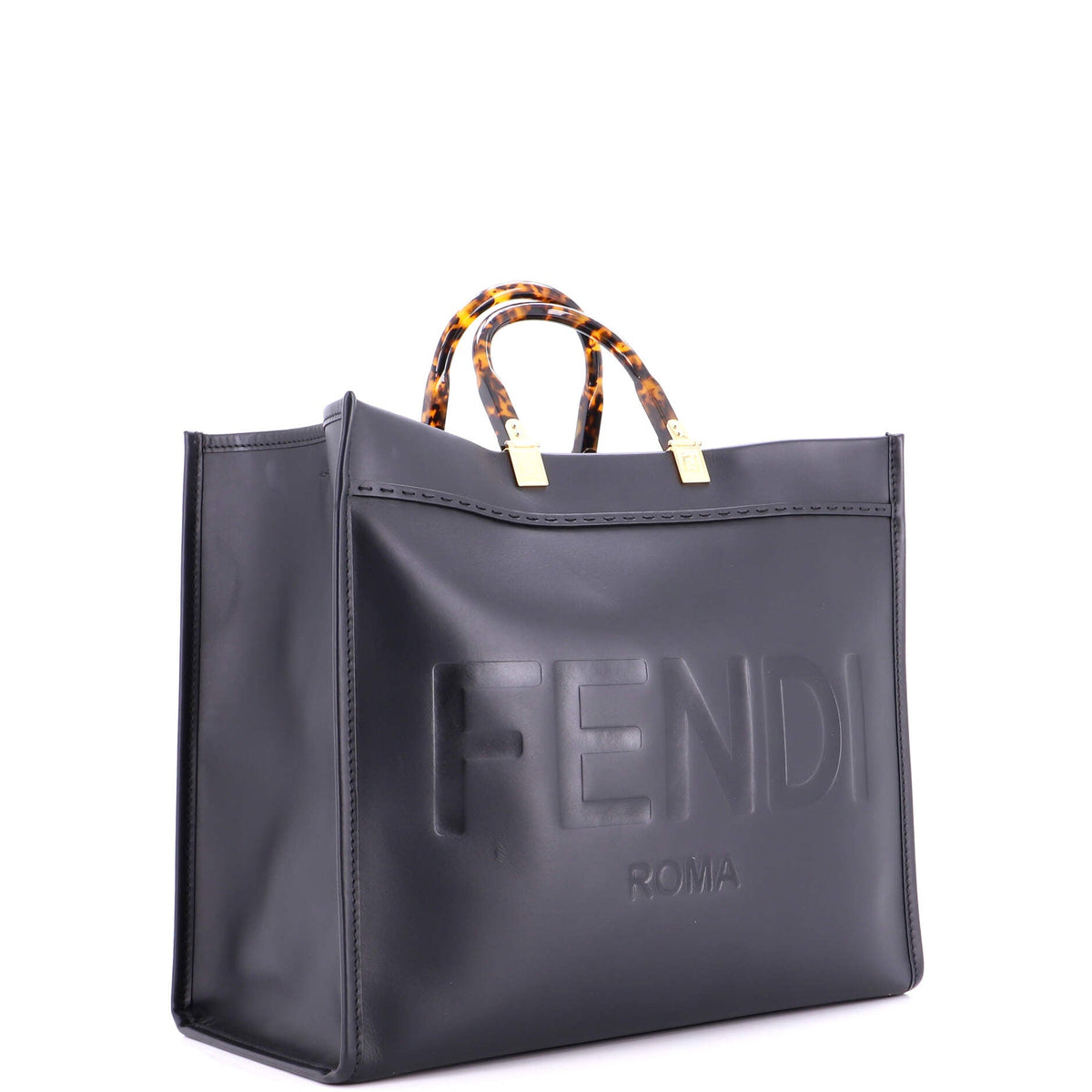 Sunshine Shopper Tote Leather Large
