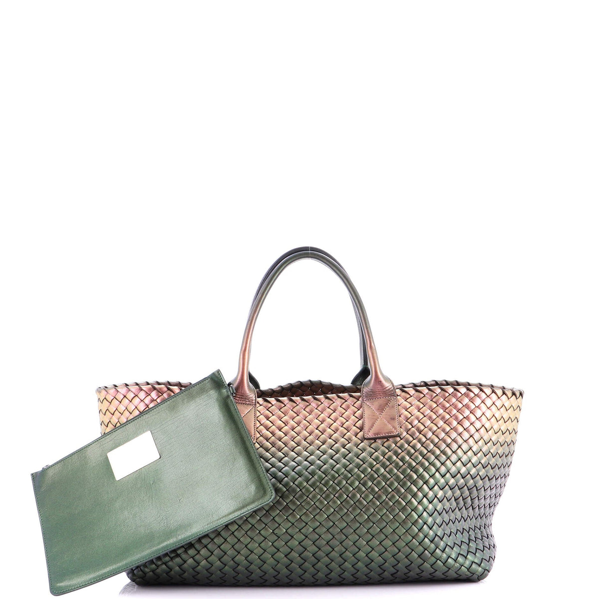 Cabat Tote Intrecciato Iridescent Nappa Medium