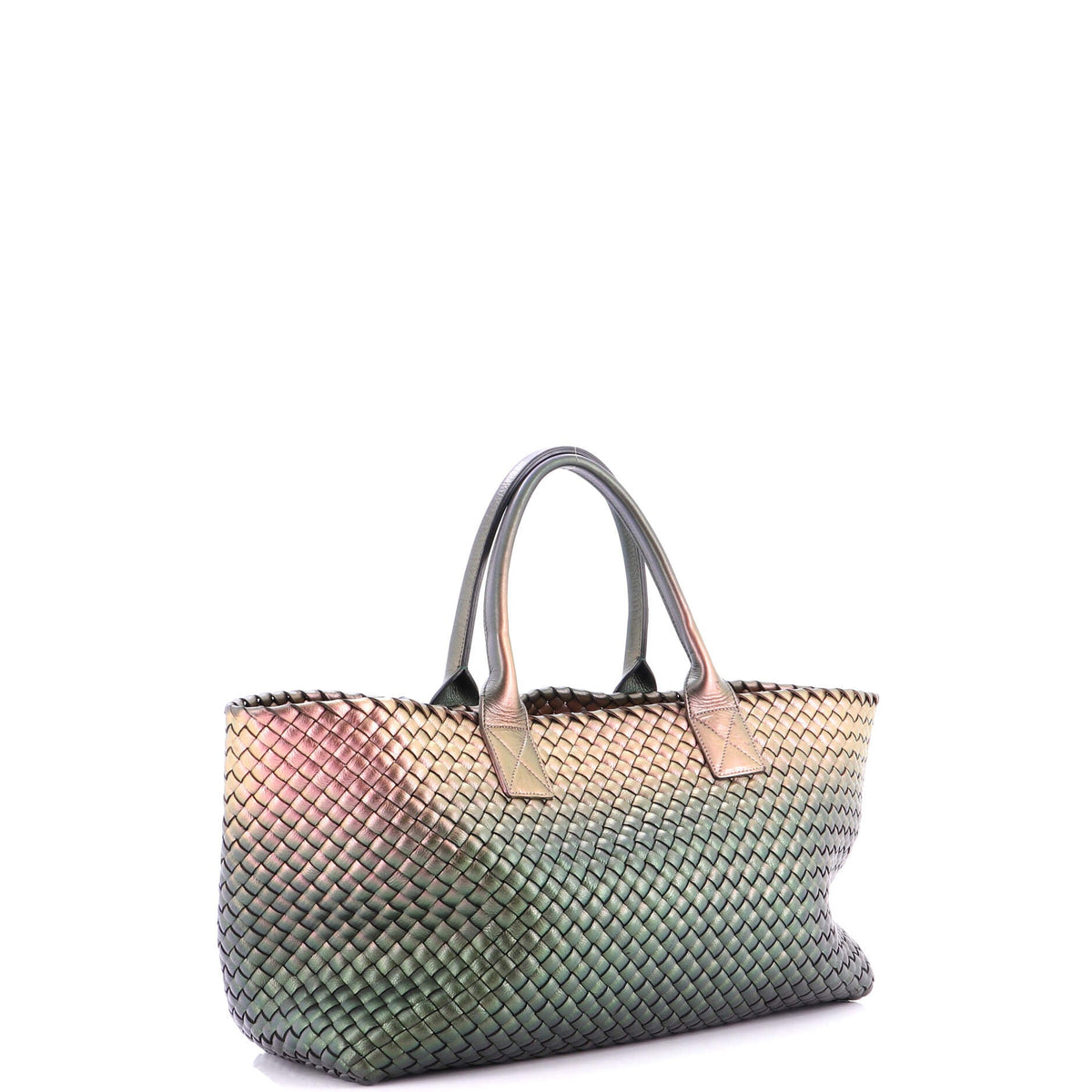 Cabat Tote Intrecciato Iridescent Nappa Medium