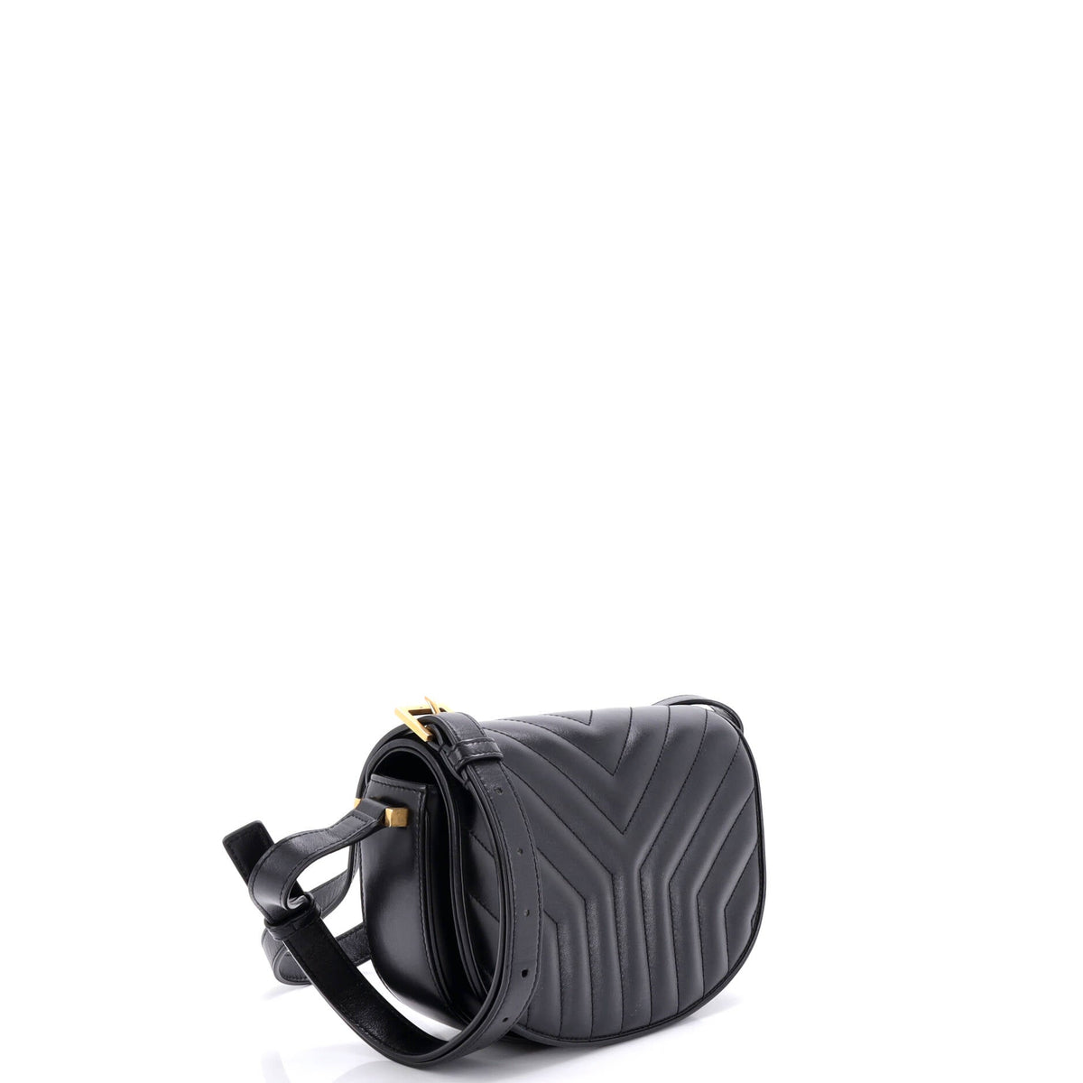Joan Satchel Matelasse Chevron Leather Small