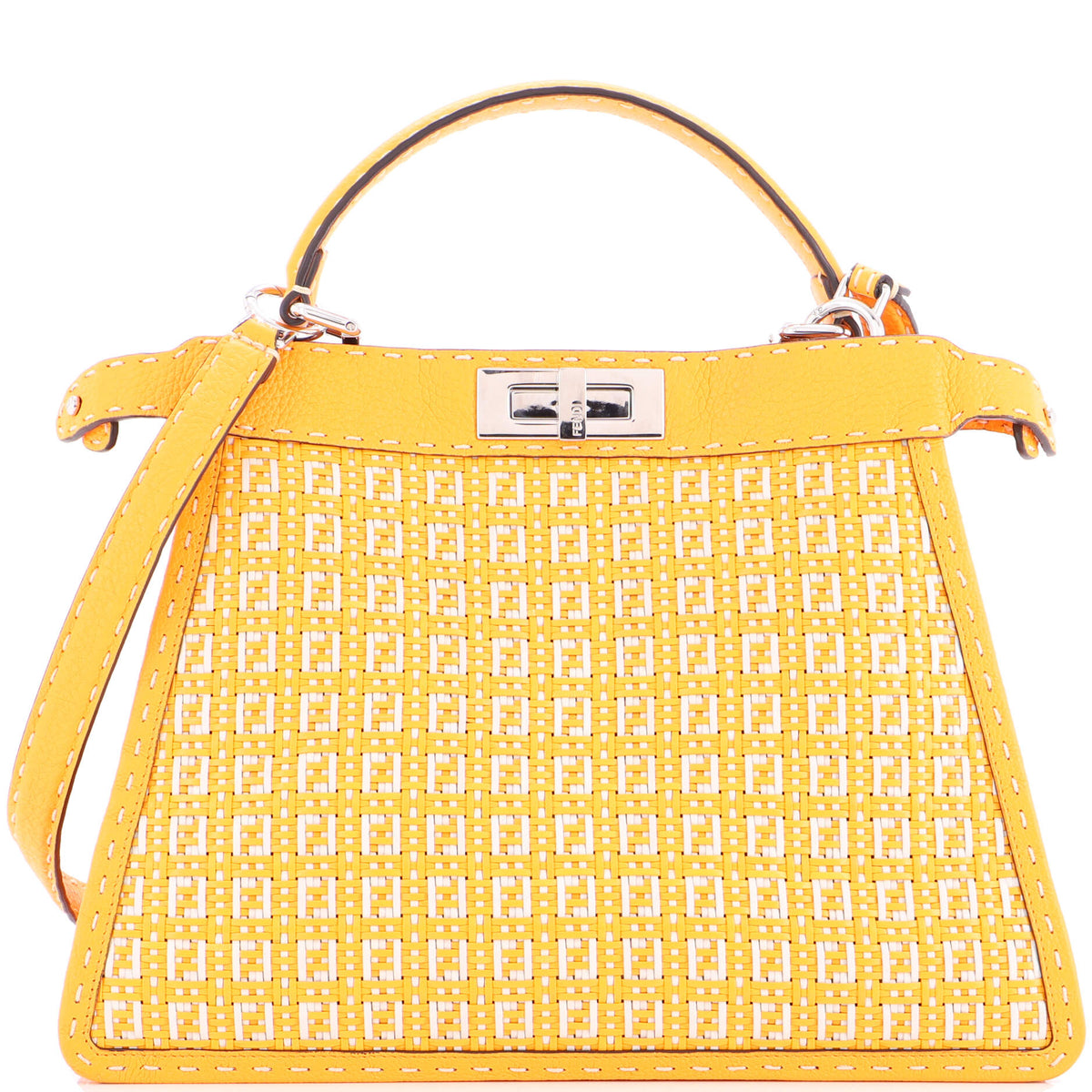 Selleria Peekaboo ISeeU Bag Zucca Woven Leather Medium
