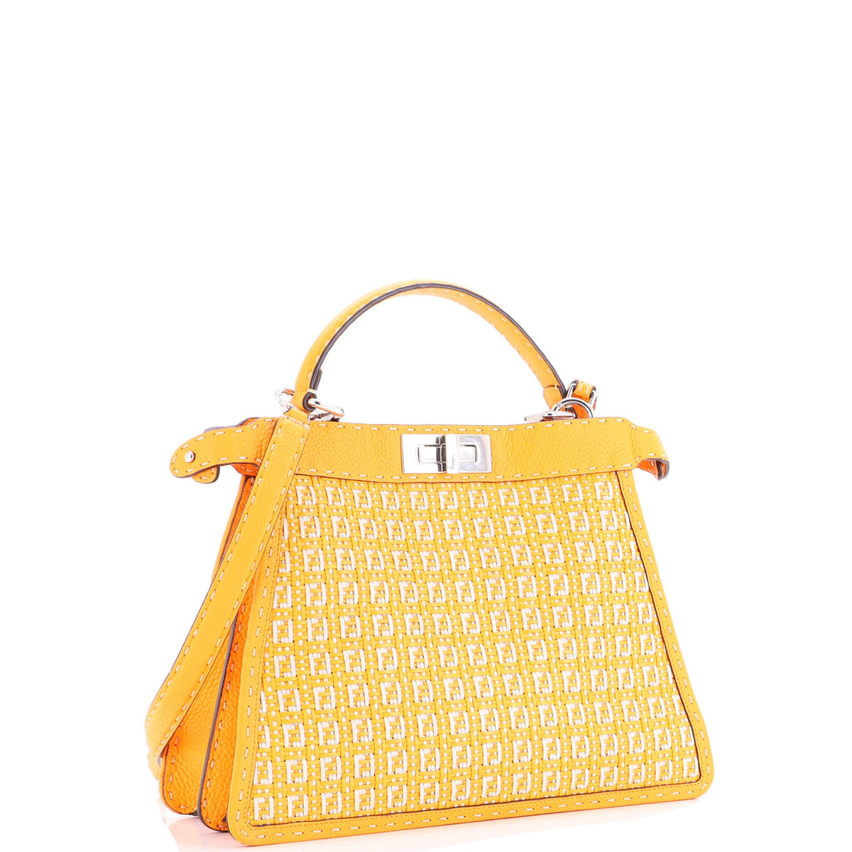 Selleria Peekaboo ISeeU Bag Zucca Woven Leather Medium