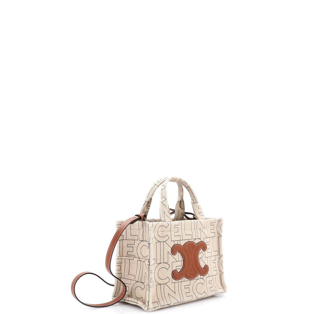 Cabas Thais Tote Triomphe Printed Canvas Small