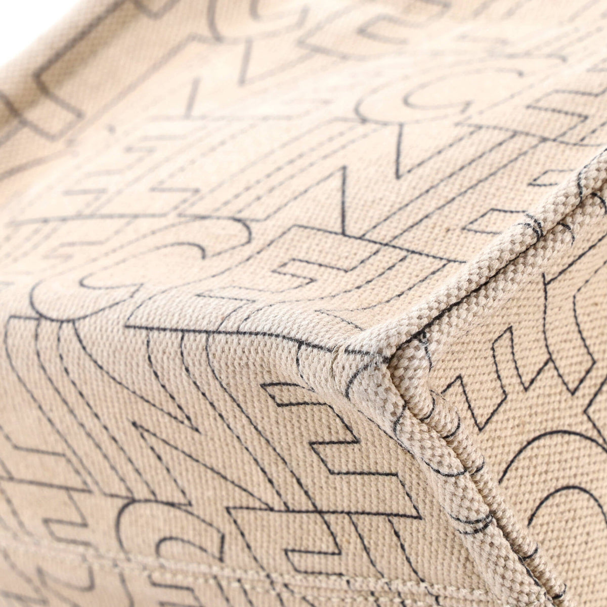 Cabas Thais Tote Triomphe Printed Canvas Small