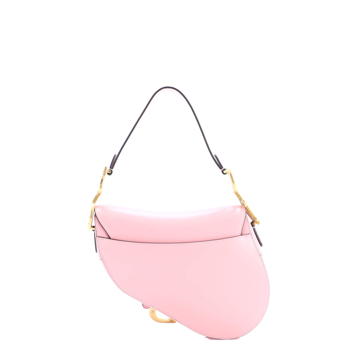 Saddle Handbag with Strap Leather Medium
