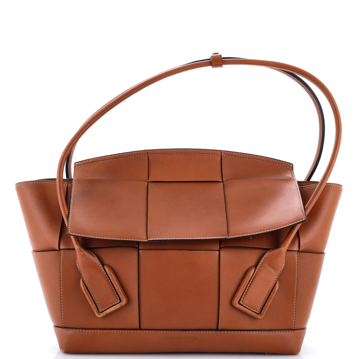 Arco Bag Maxi Intrecciato Leather Medium