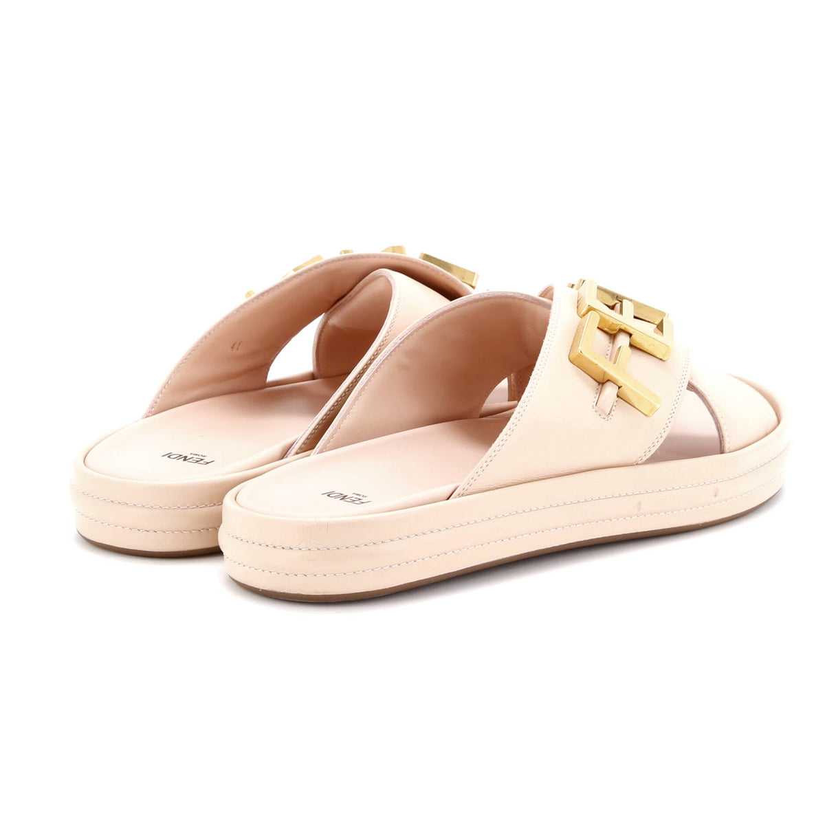 Women's Fendigraphy Slide Sandals Leather
