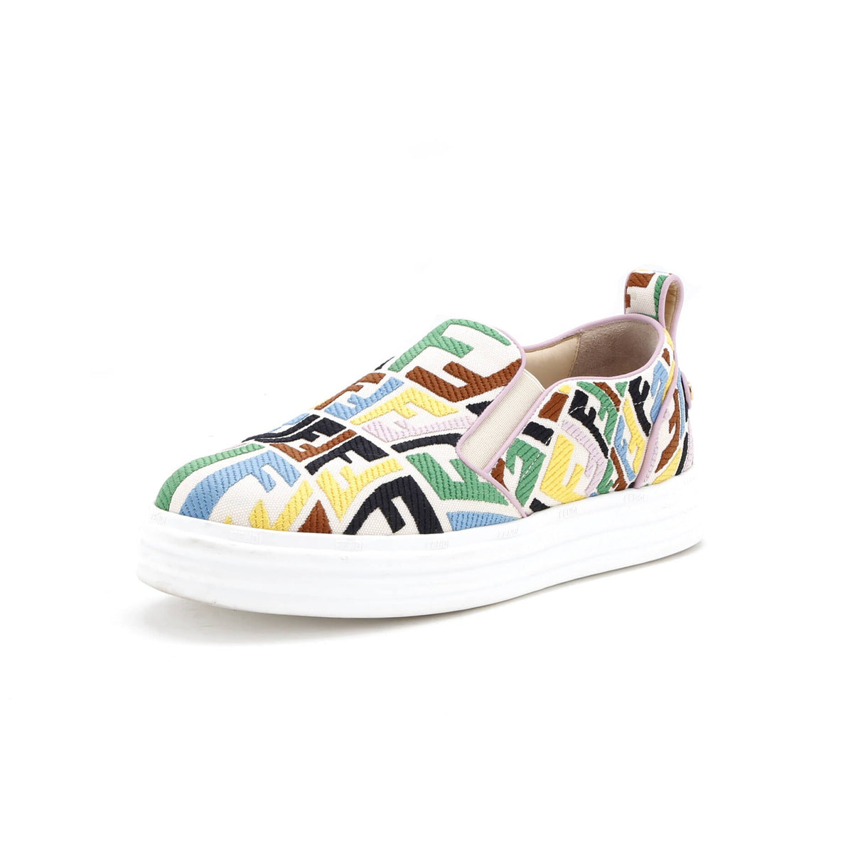 Women's Fendi Rise Slip-On Sneakers Vertigo Zucca Cotton