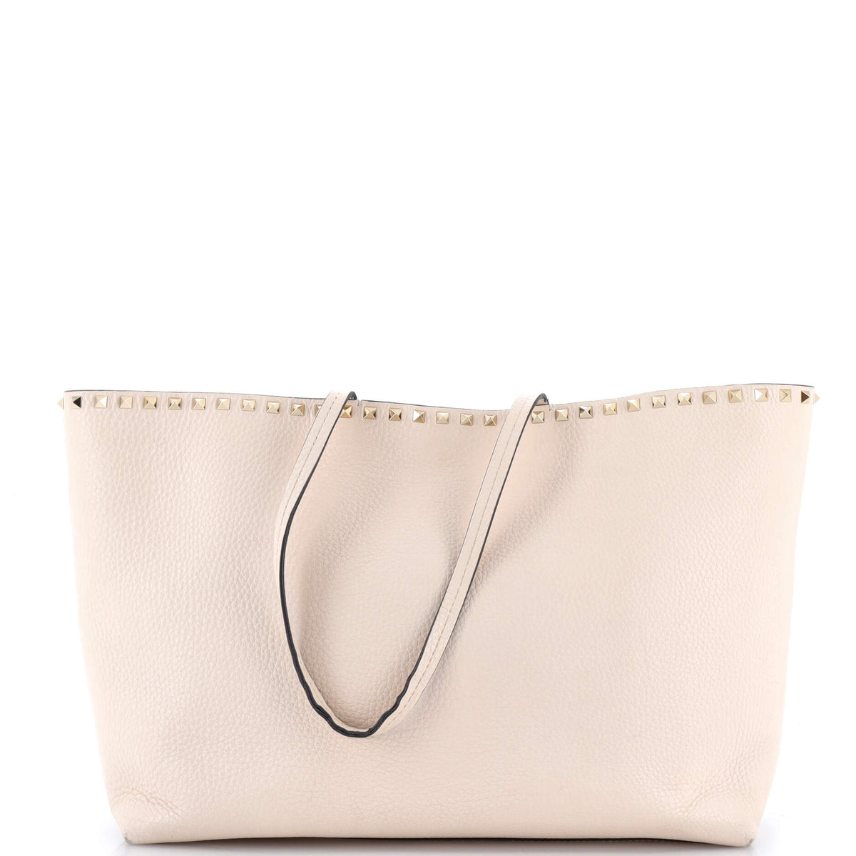 Rockstud Shopper Tote Leather Large