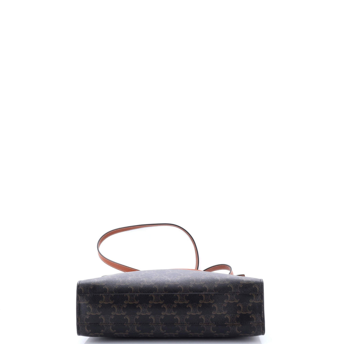Vertical Cabas Tote Triomphe Coated Canvas Small