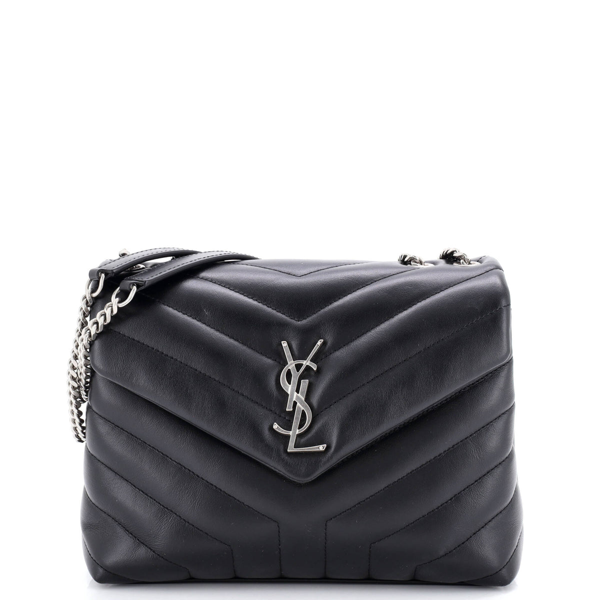 Loulou Shoulder Bag Matelasse Chevron Leather Small