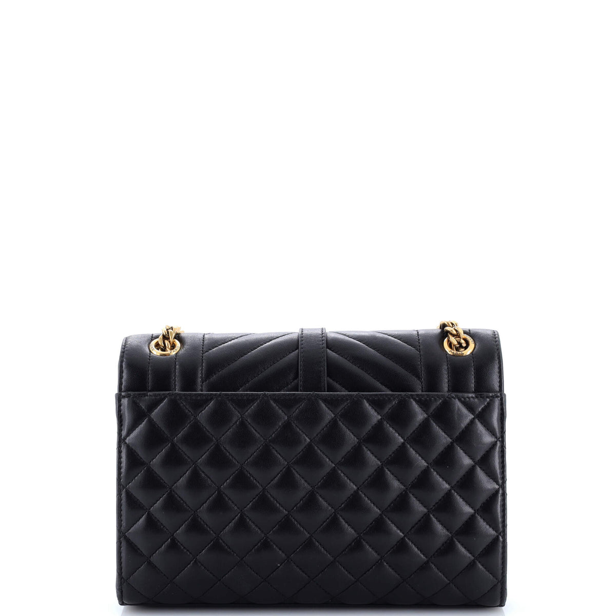 Classic Monogram Envelope Satchel Mixed Matelasse Leather Medium