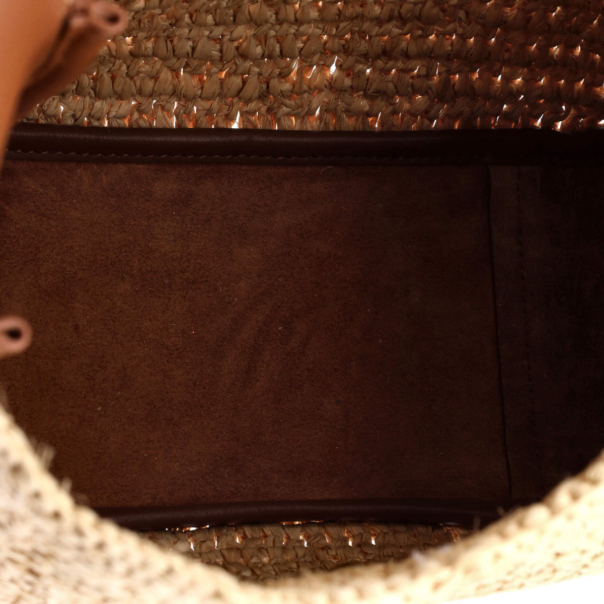 Le 5 a 7 Supple Hobo Raffia and Leather Small