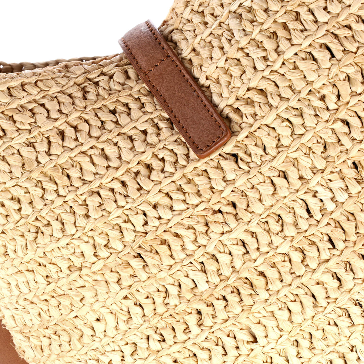 Le 5 a 7 Supple Hobo Raffia and Leather Small
