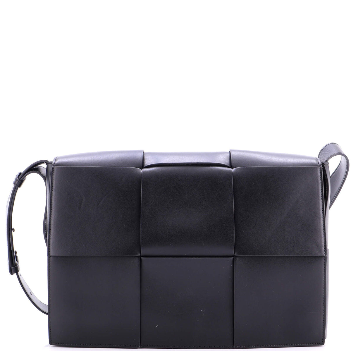 Cassette Crossbody Bag Maxi Intrecciato Leather Large
