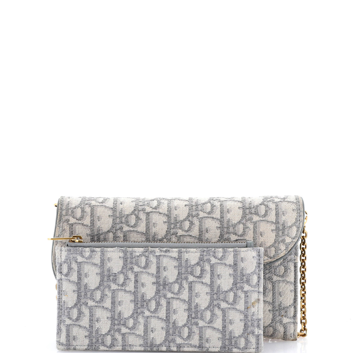 Saddle Chain Wallet Oblique Canvas