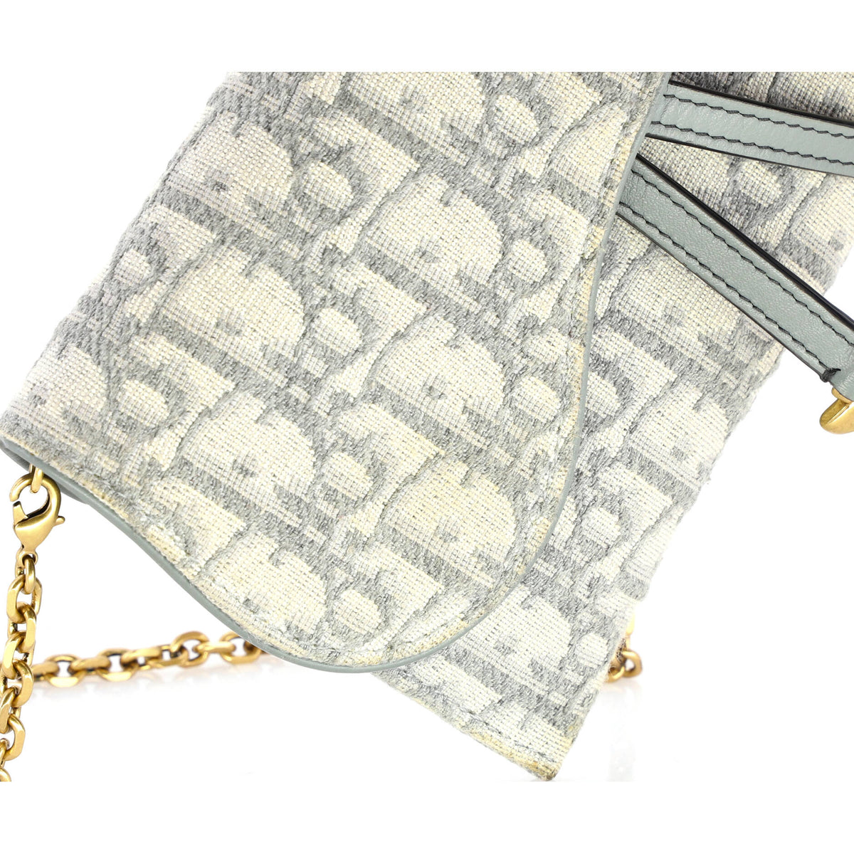 Saddle Chain Wallet Oblique Canvas