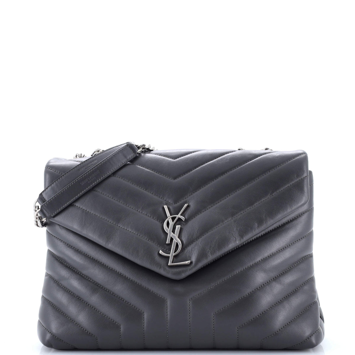 Loulou Shoulder Bag Matelasse Chevron Leather Medium