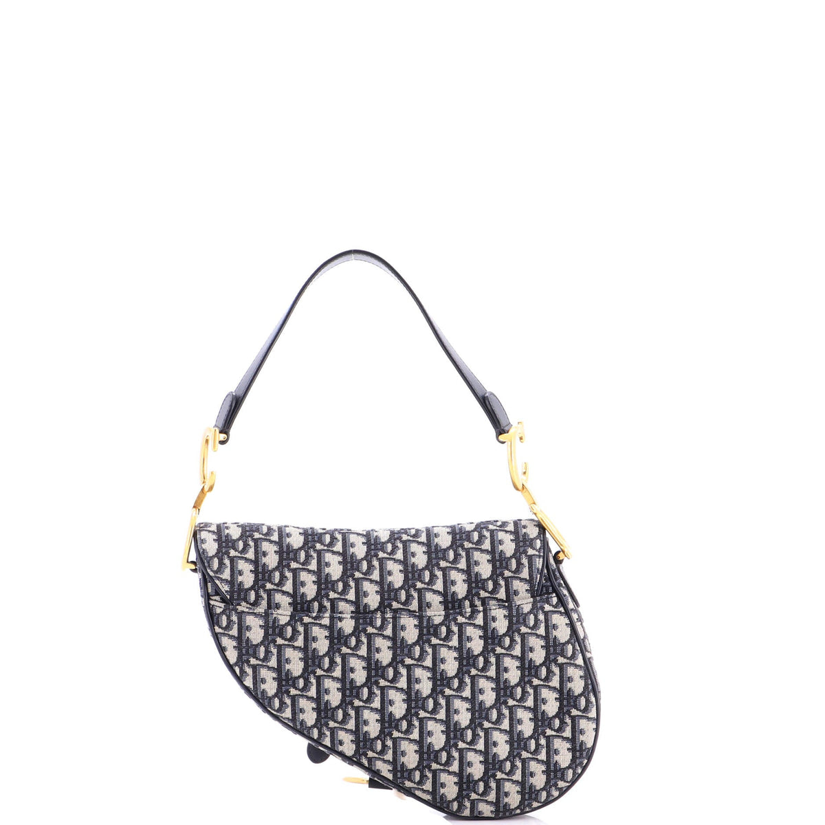 Saddle Handbag with Strap Oblique Canvas Medium