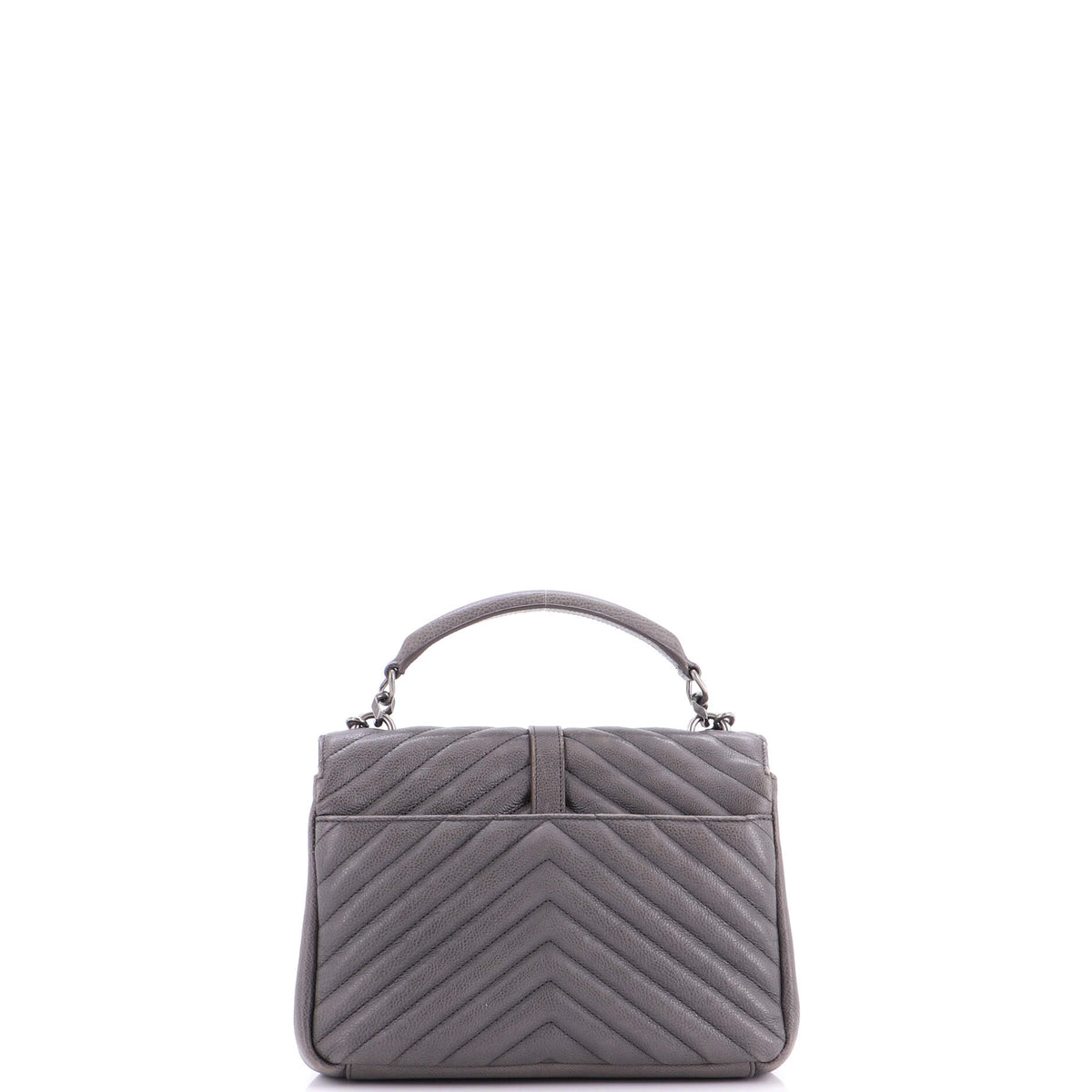 Classic Monogram College Bag Matelasse Chevron Leather Medium