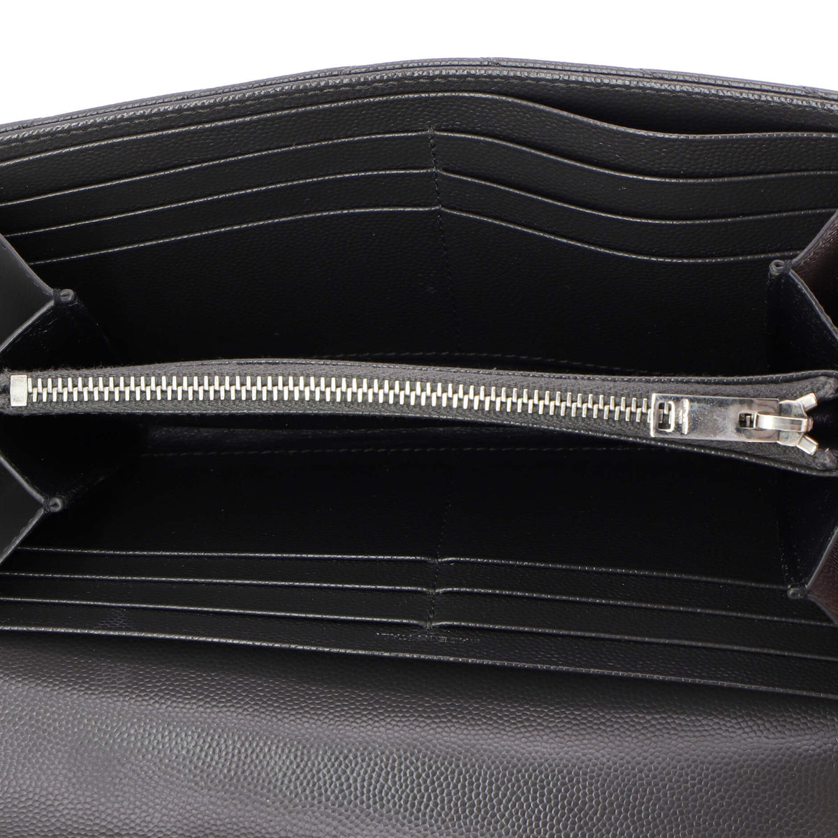 Classic Monogram Flap Wallet Matelasse Chevron Leather Large