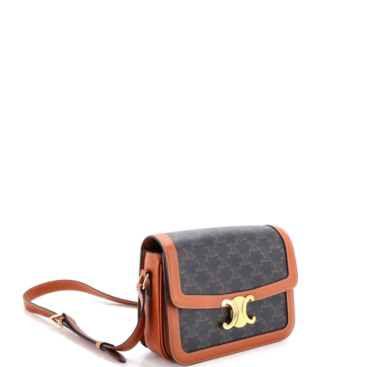 Triomphe Shoulder Bag Triomphe Coated Canvas Medium