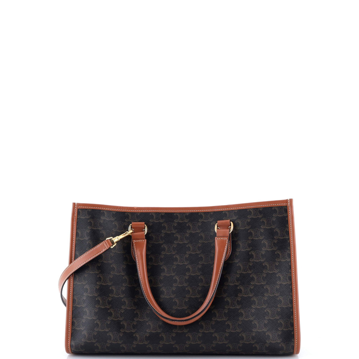 Horizontal Cabas Tote Triomphe Coated Canvas Mini