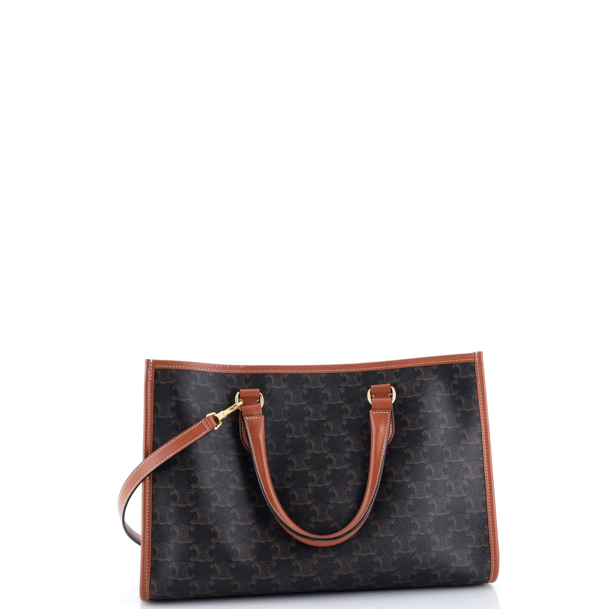 Horizontal Cabas Tote Triomphe Coated Canvas Mini