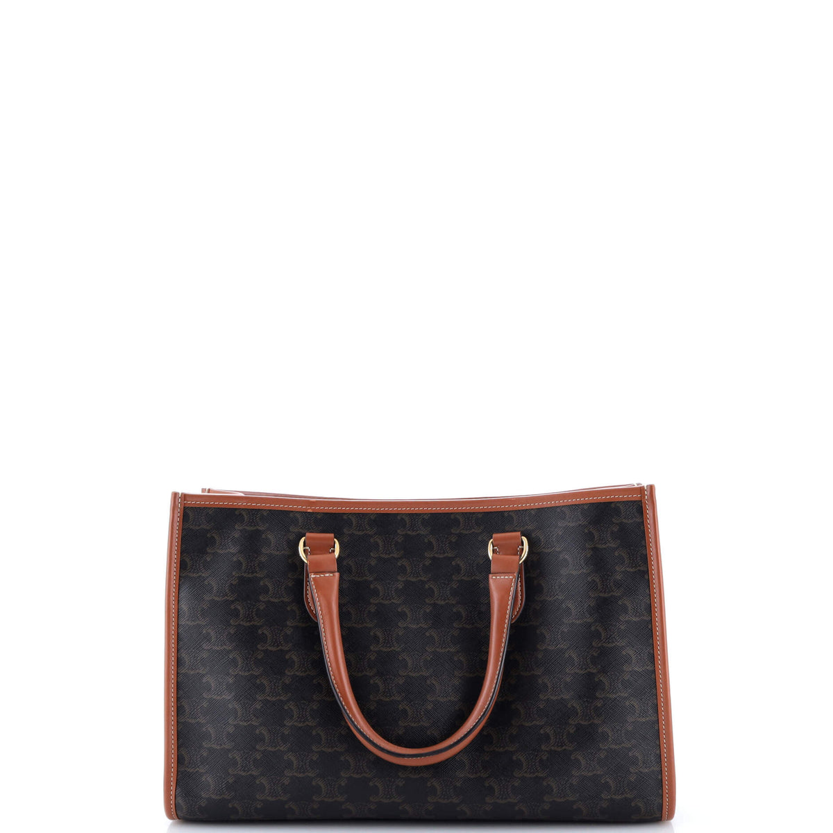 Horizontal Cabas Tote Triomphe Coated Canvas Mini