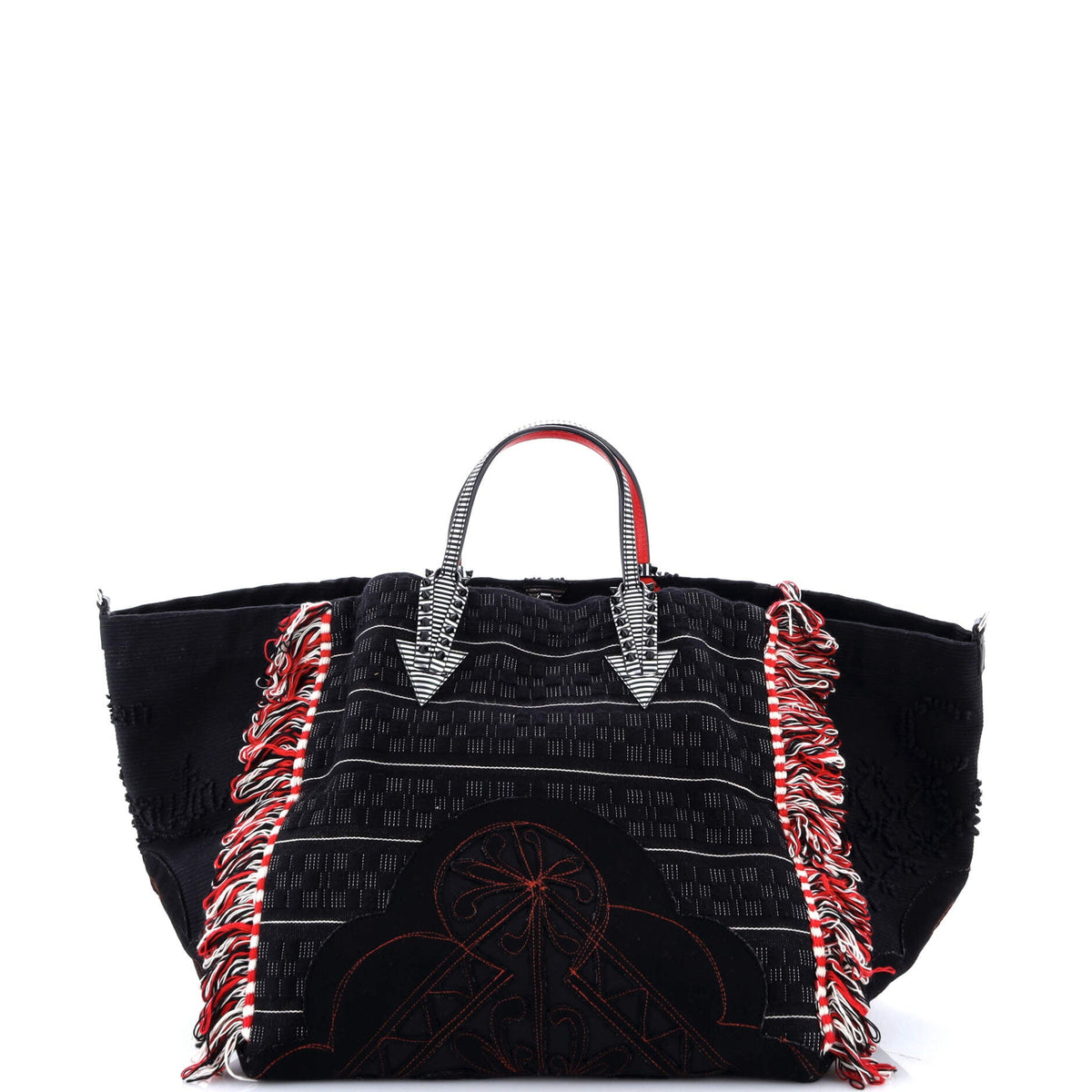 Caba Tote Motif Embroidered Jacquard Large